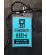 GOSPEL MUSIC WEEK MONDAY, APRIL 23, 1997 - RYMAN GMA BACKSTAGE LAMINATE ... - $15.00