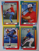 1990 Topps Traded Montreal Expos Team Set of 4 Baseball Cards - £1.57 GBP