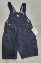 Vintage 90s Baby Guess Jeans Toddler Black Overalls Size 2Y - £19.14 GBP