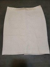 Bebe Size 4 Knee Length Ivory off white Skirt - £7.17 GBP