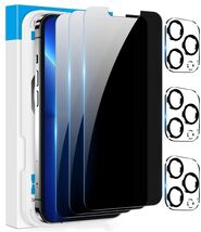 3-PACK Protector de Pantalla Privacidad Vidrio Templado para iPhone 13 P... - $312.27 MXN