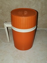 Thermos Vintage Hot Cold Vacuum Jar 10oz Retro Orange 1970s King Seely KST - £7.98 GBP