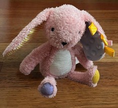 Make Believe Ideas Pink Bunny Rabbit Snuggables Plush Infant Crinkle Ear Tag - £9.56 GBP