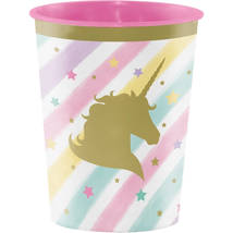 Unicorn Sparkle Plastic 16oz Cup - $0.99