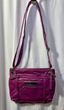 Rosetti Pink Purse Magnetic Strap Multiple Pockets Faux Leather Shoulder Handbag - $12.65