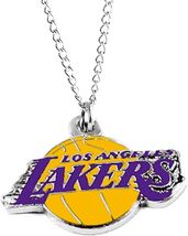 NEW LOS ANGELES LAKERS NBA NECKLACE PENDANT 18" NBA BASKETBALL LEBRON SI... - $8.86