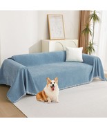 91&quot; X 134&quot; Sectional Sofa Covers By Mysky Home, Blue Couch Covers For - $1,646.24 MXN