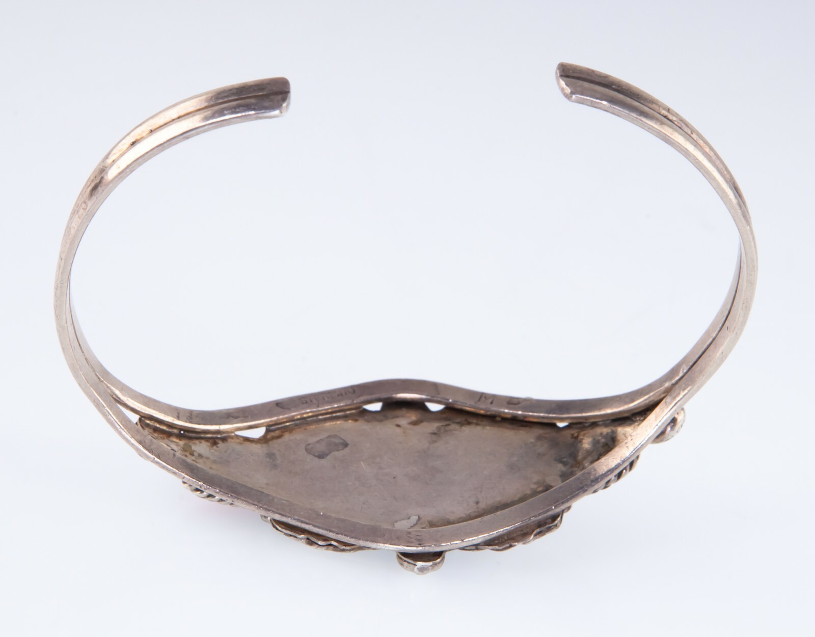 HOMMES Begay Argent Sterling Manchette Bracelet W/Turquoise, Corail Pierres & Item image 4