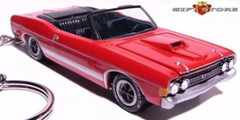  Key Chain 68/69/70 Red Ford Fairlane Torino Gt Convertible Custom Nice Gift - £35.13 GBP