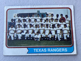 1974 Topps Baseball Card # 184 Texas Rangers Team - £1.58 GBP