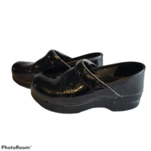 DANSKO Patent Leather Clog, Women 6.5 - 7 = Euro 37, Black Gloss Leather... - $15.83