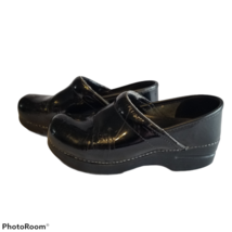 DANSKO Patent Leather Clog, Women 6.5 - 7 = Euro 37, Black Gloss Leather READ - £12.65 GBP