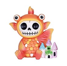 Furrybones Demekin Skeleton in Gold Fish Costume - $23.62