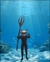 Custom McFarlane Super Power Black Manta Trident Accessory  - $14.99