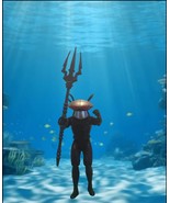 Custom McFarlane Super Power Black Manta Trident Accessory  - $14.99