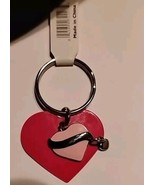 Triple Heart Metal Keychain Silver Hot Pink Light Pink Valentine Gift Ne... - $275.59 MXN