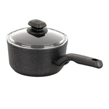 Korkmaz Ornella 2 Piece 2 Liter Quart Aluminum Nonstick Saucepan with Lid - £67.66 GBP