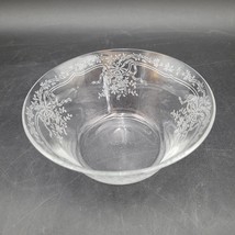 Vintage c.1940s Fostoria JUNE Clear Etched Glass Dessert Berry Finger Bowl 4.5&quot; - £11.47 GBP