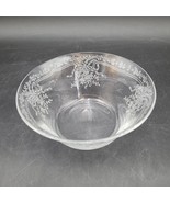 Vintage c.1940s Fostoria JUNE Clear Etched Glass Dessert Berry Finger Bo... - $14.84