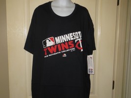 Women&#39;s Majestic Minnesota Twins S/S T-Shirt, Black, XL - £11.89 GBP