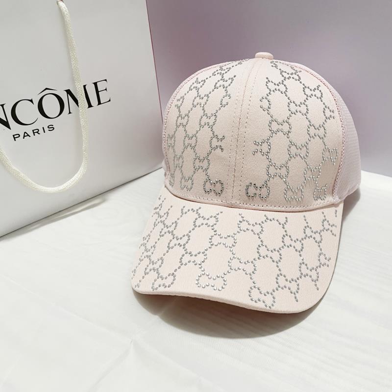 Rhinestone Cc Sunshade Net Women's Hat Face Small Baseball Cap Sunscreen Cap