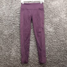 Victoria Secret Knockout Yoga Pants Women Small Purple Stretch Pocket Se... - $3.60