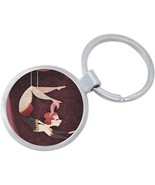 Circus Acrobat Trapeze Keychain - Includes 1.25 Inch Loop for Keys or Ba... - £8.50 GBP