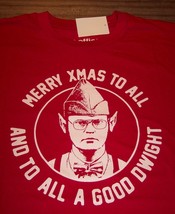 The Office Dwight Schrute As Elf T-Shirt Mens Medium Christmas New w/ Tag - £15.64 GBP
