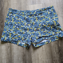 A New Approach Shorts Womens Size 12  Twill Short Floral Flowers Summer Blue - £15.98 GBP