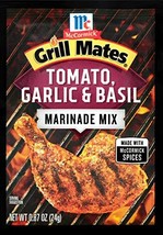 3 McCormick Grill Mates:Tomato,Basil &amp; Garlic Marinade-Rub 1 oz Packets - £10.40 GBP