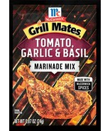 3 McCormick Grill Mates:Tomato,Basil &amp; Garlic Marinade-Rub 1 oz Packets - $17.82 CAD