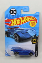 Hot Wheels Batmobile Blue Diecast Car 2/5 Batman DC Comics 17/250 New - £7.13 GBP