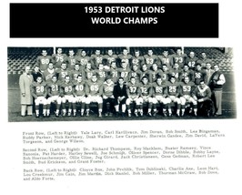 1953 Detroit Lions 8X10 Team Photo Football Nfl Picture World Champs - £3.89 GBP