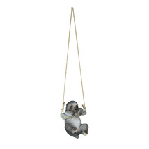 Hand-Painted Resin Sculpture Three-Toed Sloth Hanging Statue With Rope Hanger - £23.73 GBP