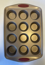 Rachael Ray Oven Lovin&#39; Non Stick 12-Cup Muffin &amp; Cupcake Pan Carbon Steel New - £19.06 GBP