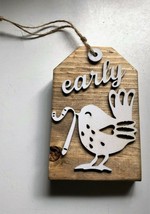 Early Bird Catches the Worm Tiered Tray Kitchen Decor - $14.23
