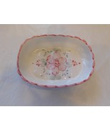 Vestal Portugal Ceramic Scalloped Hand Painted Pottery Signed Floral Soa... - £20.23 GBP
