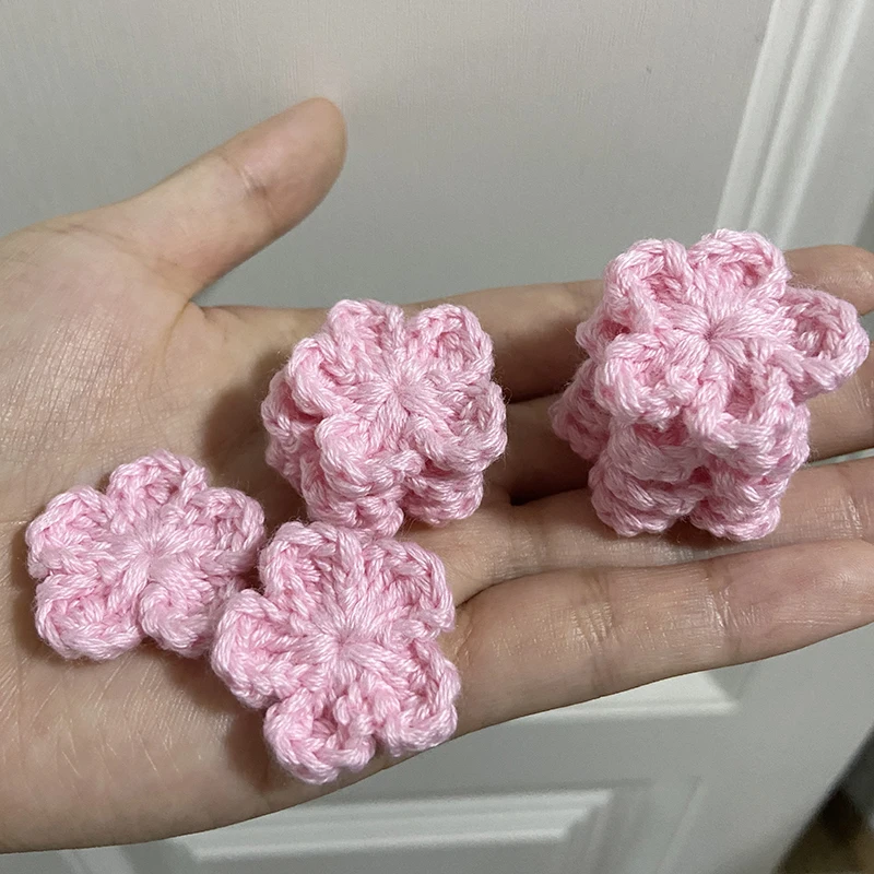 10Pcs 3CM Knitting Wool Flower Applique DIY -3cm flower 10pcs 6Medium po... - $233.04 MXN