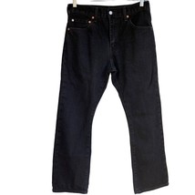 Levi Strauss 517 Men&#39;s Jeans Size 32x30 Black Denim Bootcut Red Tab - $21.59