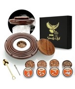 Premium Cocktail Smoker Kit with 4 Wood Chips Whiskey Bourbon Smoktail D... - £51.57 GBP