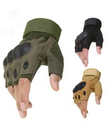 Half Finger Tactical Men Gloves M-XL Hard Knuckle Hunting Military Finge... - £16.51 GBP