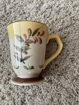Better Homes and Gardens TUSCAN RETREAT Coffee Mugs Leaves Yellow And Brown - £5.03 GBP