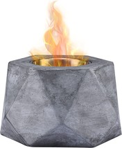 Roundfire Newest Faced Concrete Tabletop Fire Pit - Fire Bowl, Portable ... - $39.99