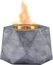 Roundfire Newest Faced Concrete Tabletop Fire Pit - Fire Bowl, Portable Fire - £31.86 GBP