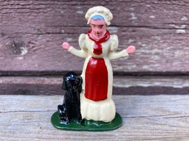 TOMMY TOY OLD MOTHER HUBBARD METAL FIGURINE TOY VINTAGE FAIRY TALES NURSERY - $19.75