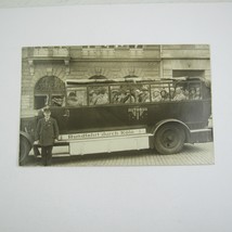 RPPC Real Photo Postcard Vintage 1927 Sightseeing Bus Tour Cologne Germany RARE - £15.98 GBP