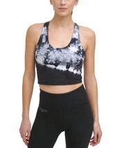 DKNY Womens Cropped Racerback Tank Top Size Large Color Black - £43.06 GBP