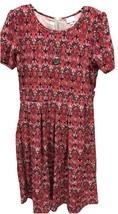 New Release LuLaRoe XL Bright Pink Black Orange Geometric Amelia Dress W... - $27.71