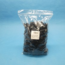Qty (350+) 5/8&quot; Black Nylon Screw Mount Cable Clamp Clip Loop 1/2&quot; wide - $28.75