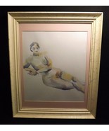Mid Century Framed Watercolor Nude Woman Impressionism Signed J. Cole Mo... - £69.62 GBP